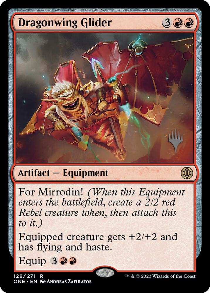 Dragonwing Glider 128 (Promo Pack: Phyrexia: All Will Be One)  | Good Games Modbury