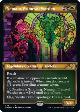 Nemata Primeval Warden Textured Foil 349/281 (Dominaria United)  - Foil | Good Games Modbury