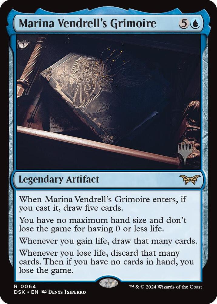 Marina Vendrell's Grimoire 64 (Promo Pack: Duskmourn: House of Horror)  - Foil | Good Games Modbury