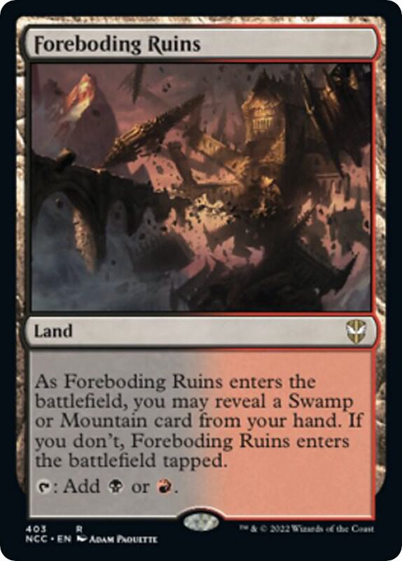 Foreboding Ruins 403 (Commander: Streets of New Capenna)  | Good Games Modbury
