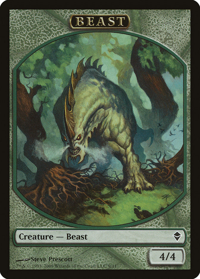 Beast Token [Zendikar Tokens] | Good Games Modbury