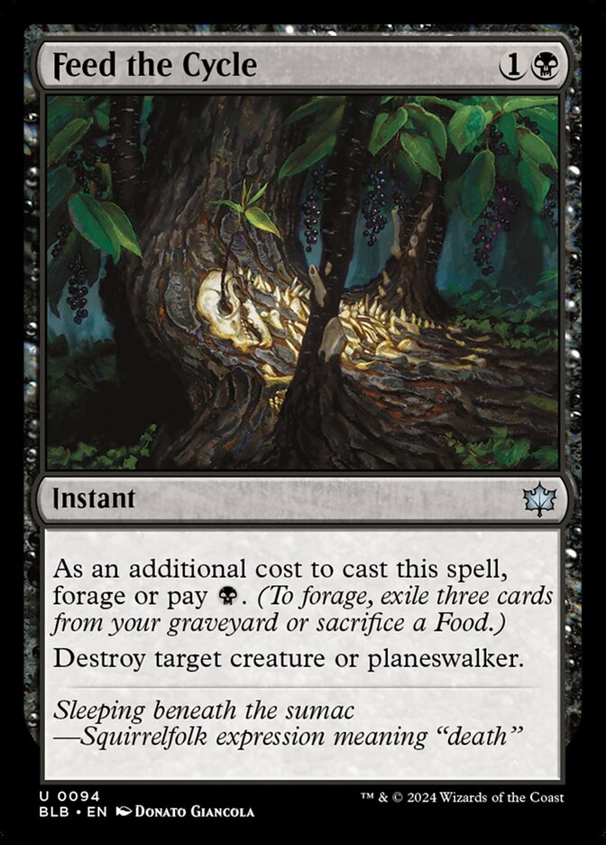 Feed the Cycle 94 (Bloomburrow)  - Foil | Good Games Modbury