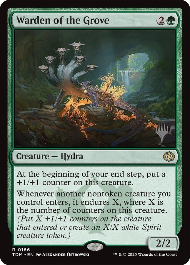Warden of the Grove 166 (Promo Pack: Tarkir: Dragonstorm)  - Foil | Good Games Modbury