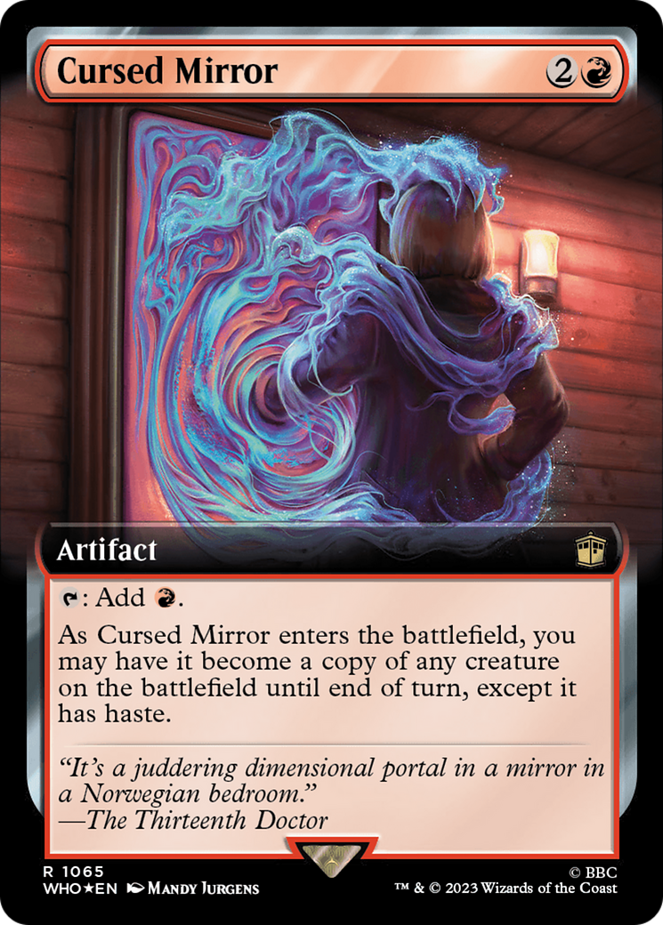 Cursed Mirror (Extended Art) (Surge Foil) [Doctor Who] | Good Games Modbury