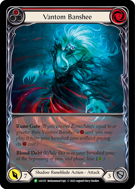 Vantom Banshee (Red) (Extended Art) [LGS157] (Promo)  Rainbow Foil | Good Games Modbury