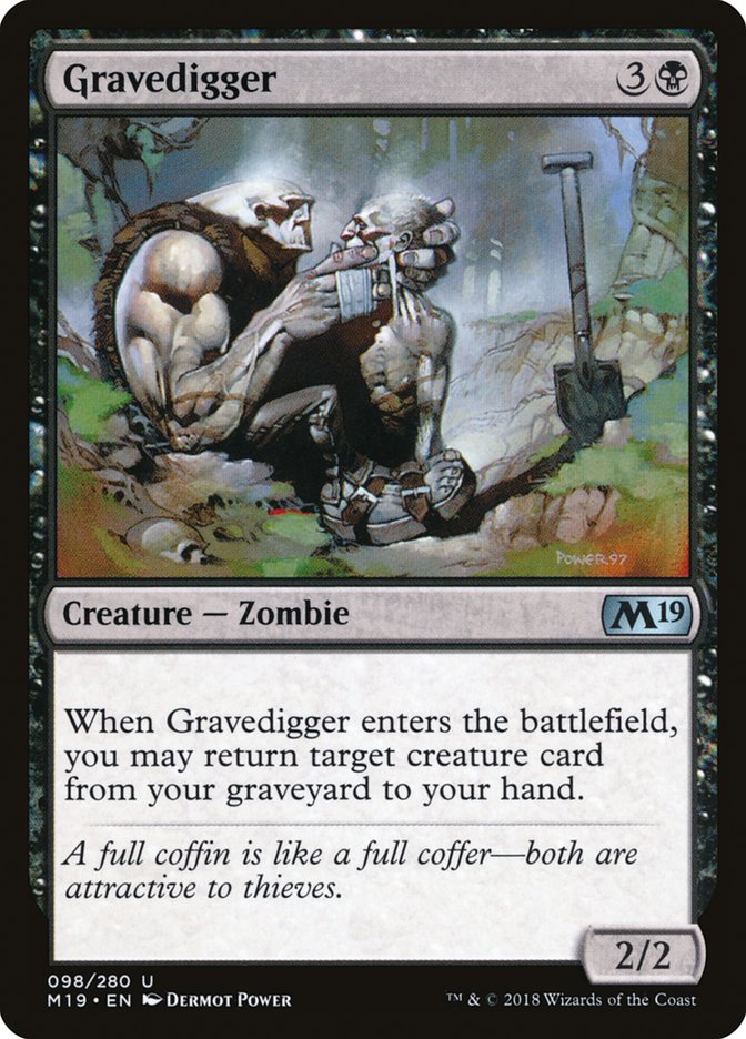 Gravedigger [Core Set 2019] | Good Games Modbury