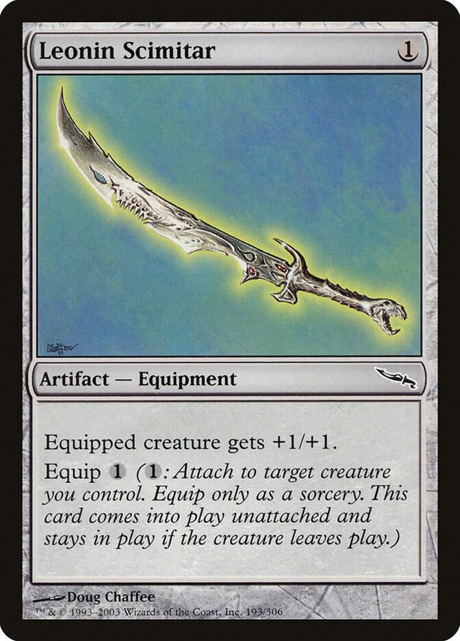 Leonin Scimitar 193/306 (Mirrodin)  | Good Games Modbury