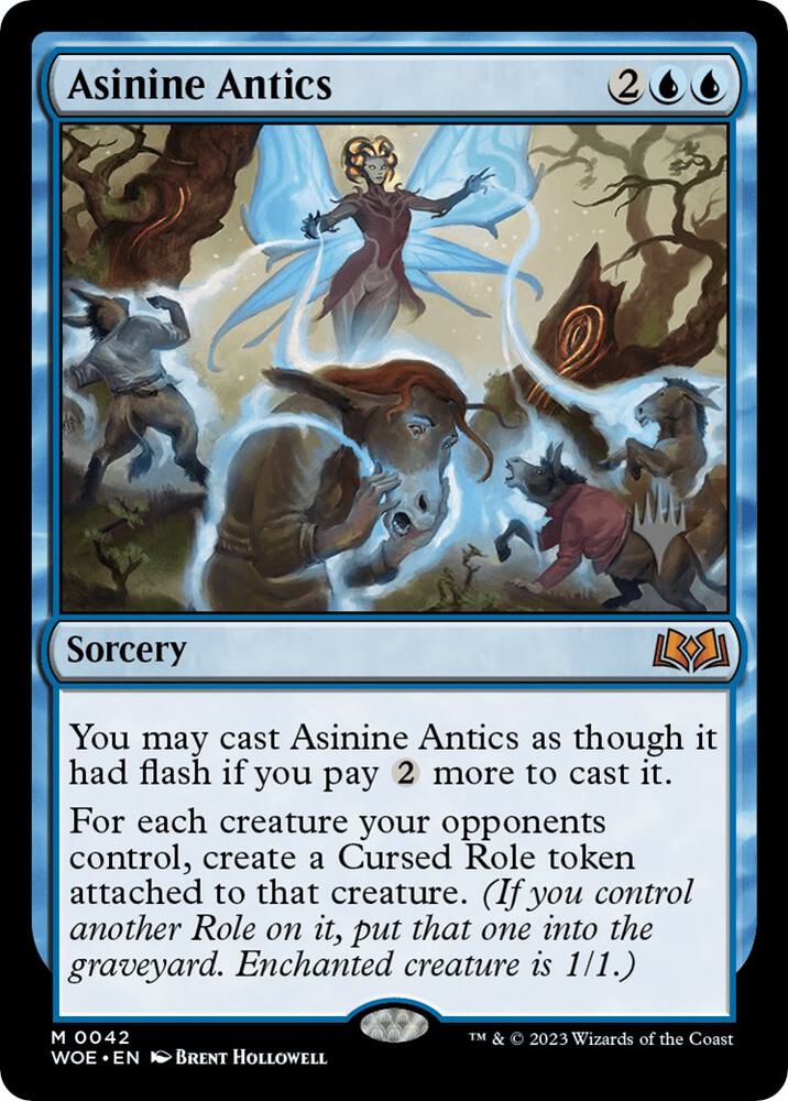Asinine Antics 42p/200 (Promo Pack: Wilds of Eldraine)  - Foil | Good Games Modbury