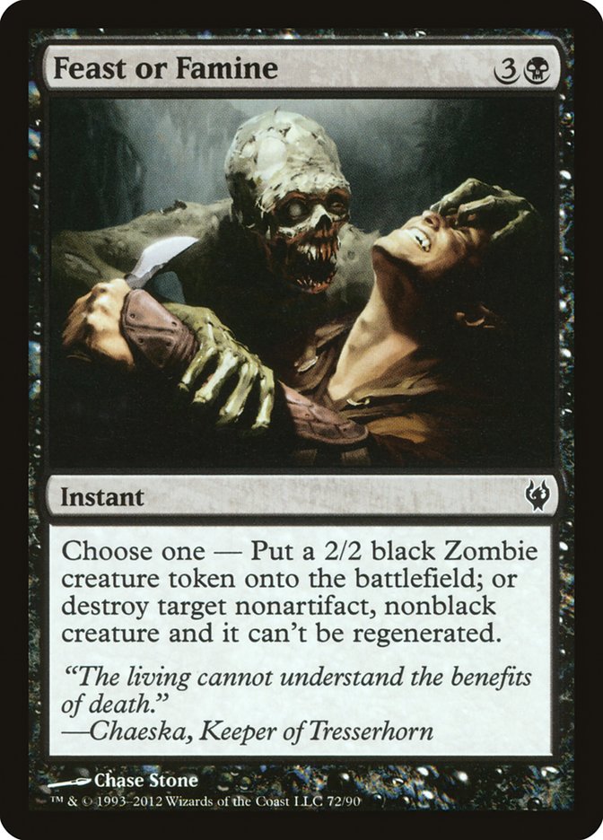 Feast or Famine 72/90 (Duel Decks: Izzet vs. Golgari)  | Good Games Modbury