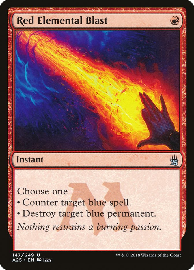Red Elemental Blast 147/249 (Masters 25)  | Good Games Modbury