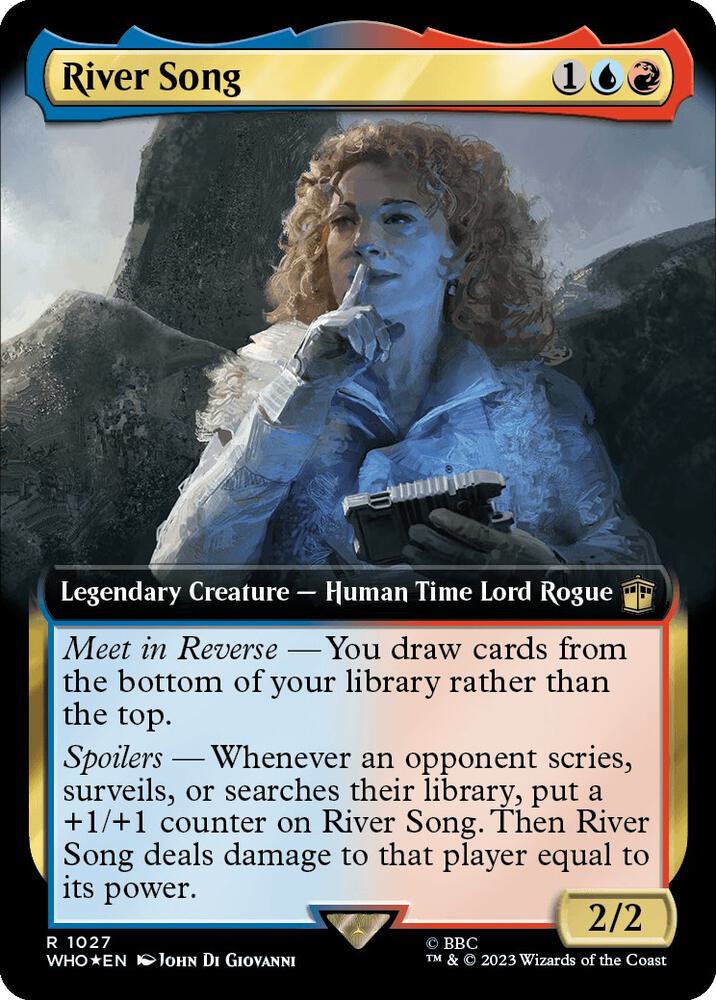 River Song 1027/331 (Universes Beyond: Doctor Who)  - Extended Art Surge Foil | Good Games Modbury
