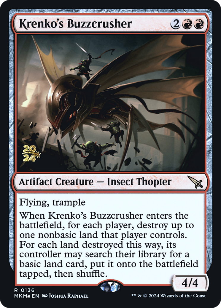 Krenko's Buzzcrusher [Murders at Karlov Manor Prerelease Promos] | Good Games Modbury