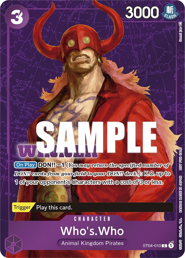 Who's.Who (Tournament Pack Vol. 3) [Winner] [One Piece Promotion Cards] | Good Games Modbury