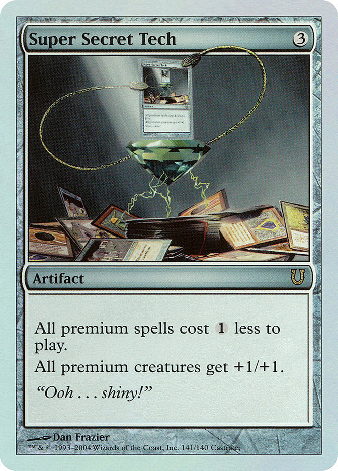 Super Secret Tech 141/140 (Unhinged)  - Foil | Good Games Modbury