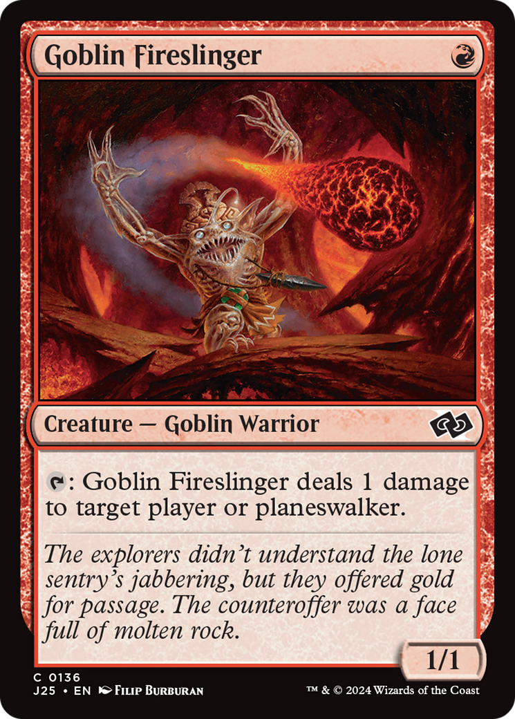 Goblin Fireslinger [Foundations Jumpstart] | Good Games Modbury