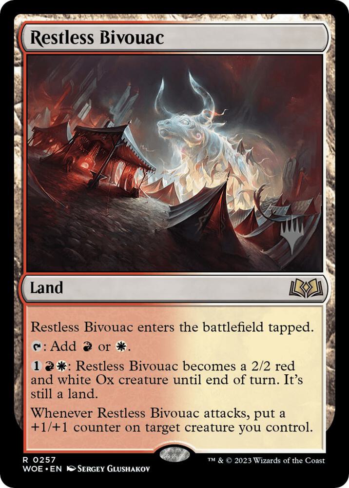 Restless Bivouac 257p/200 (Promo Pack: Wilds of Eldraine)  | Good Games Modbury