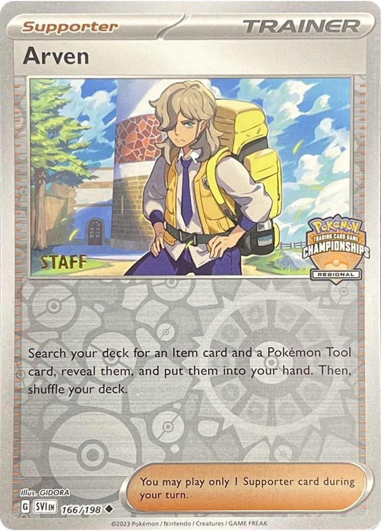 Arven (166/198) (Staff Regional Championships) [League & Championship Cards] | Good Games Modbury