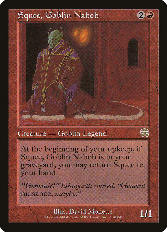 Squee, Goblin Nabob [Mercadian Masques] | Good Games Modbury