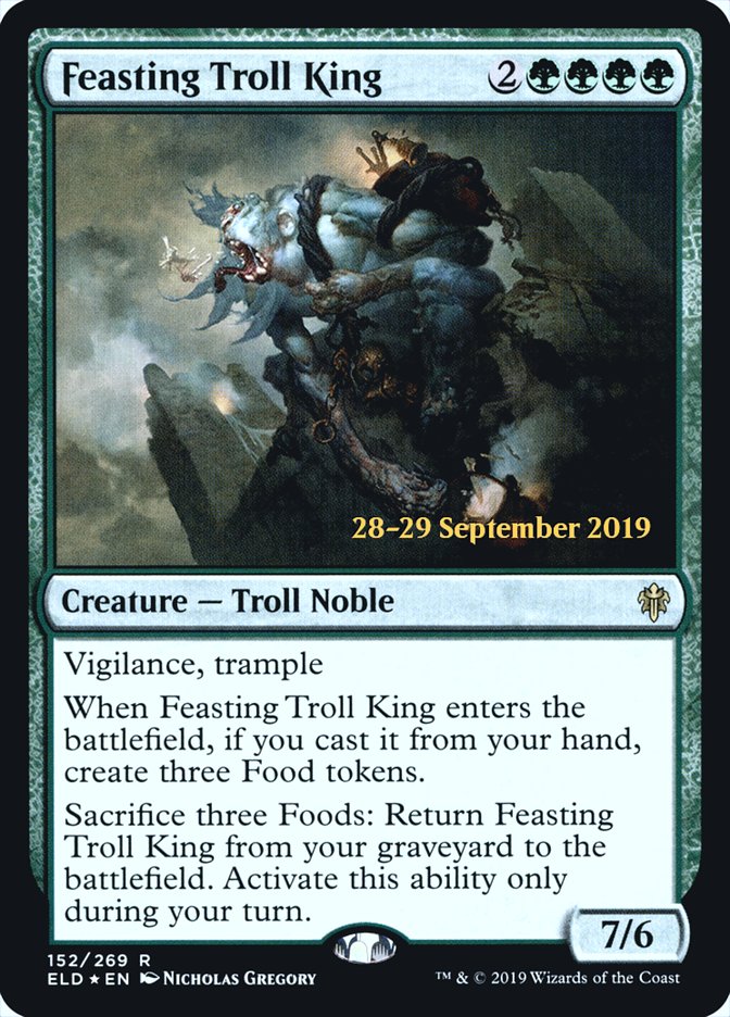 Feasting Troll King [Throne of Eldraine Prerelease Promos] | Good Games Modbury