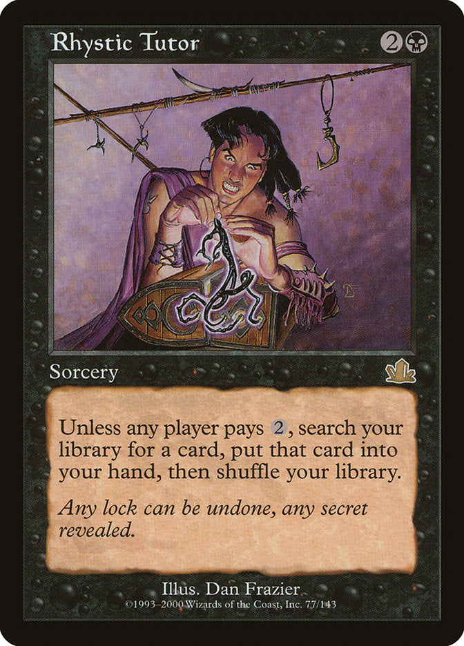 Rhystic Tutor 77/143 (Prophecy)  - Foil | Good Games Modbury
