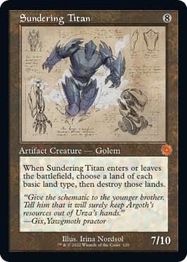 Sundering Titan Schematic 120/63 (The Brothers' War: Retro Frame Artifacts)  | Good Games Modbury