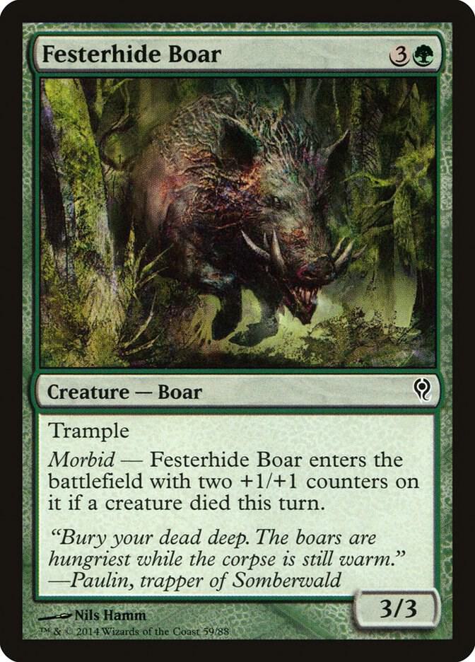 Festerhide Boar 59/88 (Duel Decks: Jace vs. Vraska)  | Good Games Modbury