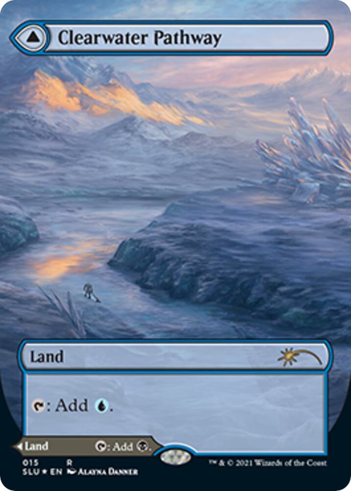 Clearwater Pathway // Murkwater Pathway 15/1 (Secret Lair Series)  - Borderless Foil | Good Games Modbury