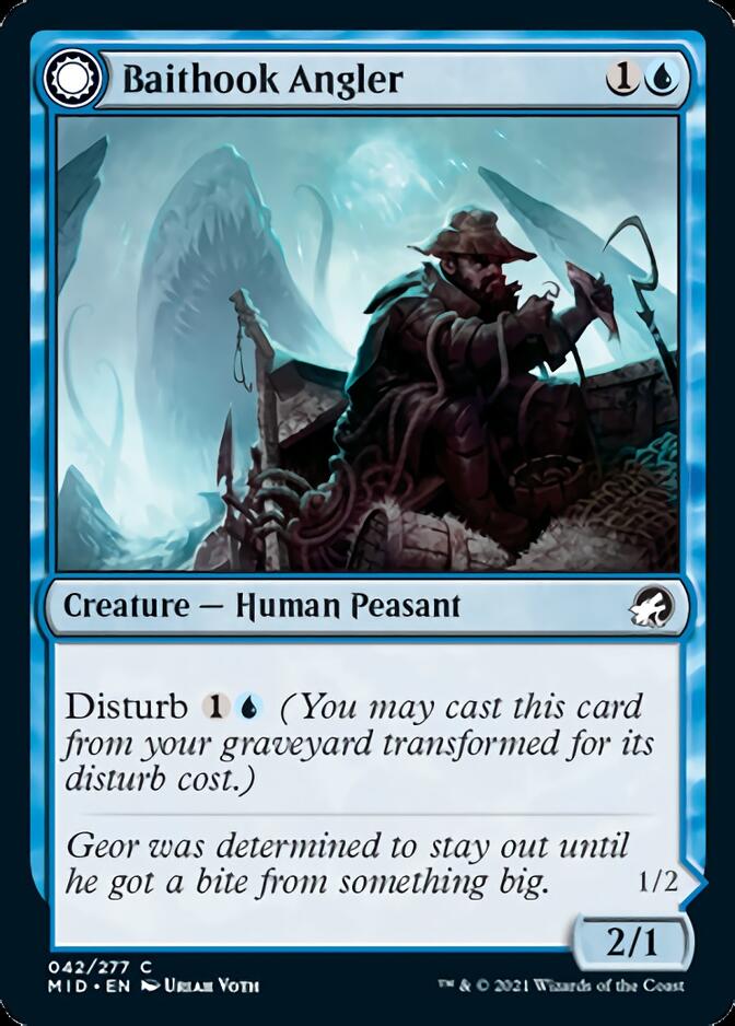 Baithook Angler // Hook-Haunt Drifter [Innistrad: Midnight Hunt] | Good Games Modbury