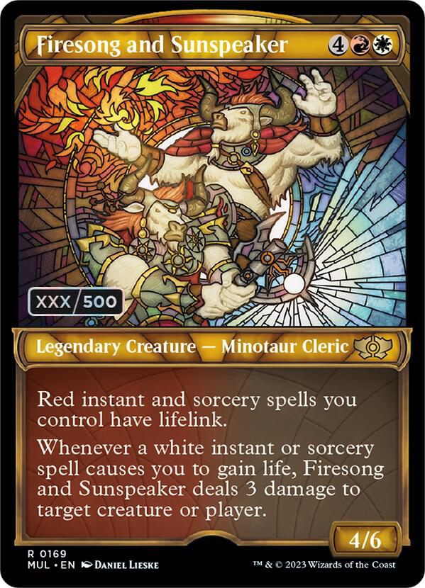 Firesong and Sunspeaker Serialized 169z/65 (March of the Machine: Multiverse Legends)  - Double Rainbow Foil | Good Games Modbury