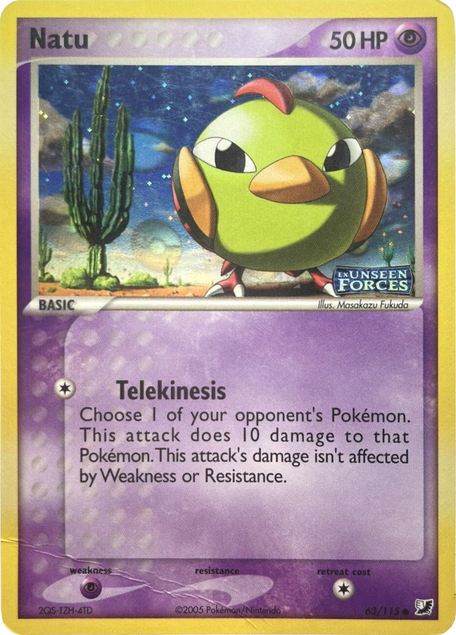 Natu (63/115) (Stamped) [EX: Unseen Forces] | Good Games Modbury