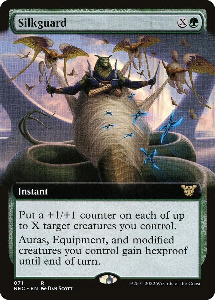 Silkguard 71/38 (Commander: Kamigawa: Neon Dynasty)  - Extended Art | Good Games Modbury