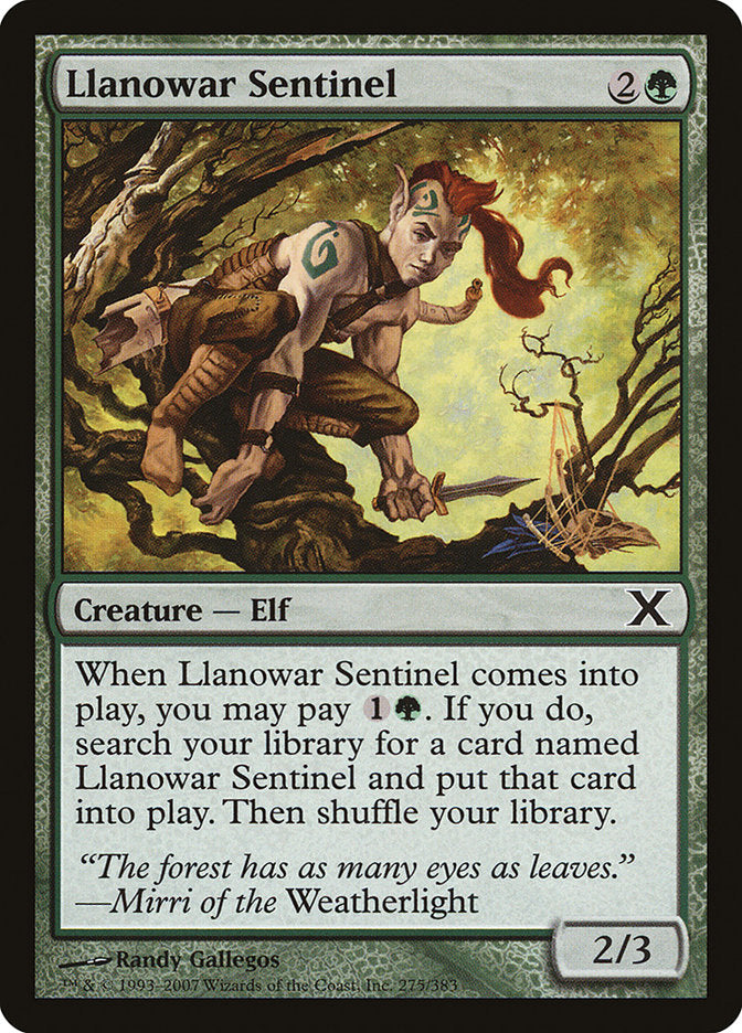 Llanowar Sentinel [Tenth Edition] | Good Games Modbury