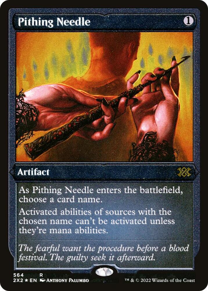 Pithing Needle Foil Etched 564 (Double Masters 2022)  - Foil | Good Games Modbury