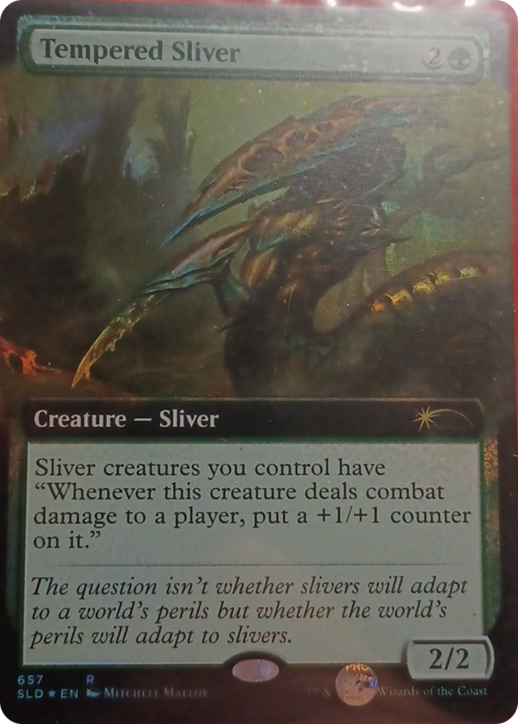 Tempered Sliver (Extended Art) [Secret Lair Drop Promos] | Good Games Modbury