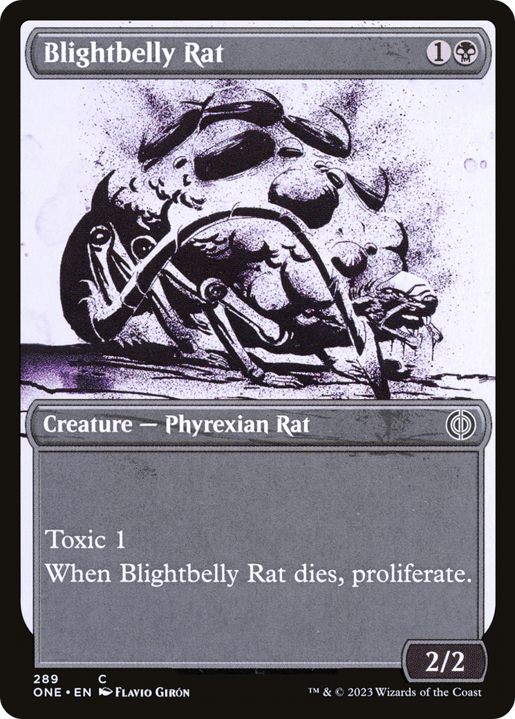 Blightbelly Rat (Showcase Ichor) [Phyrexia: All Will Be One] | Good Games Modbury