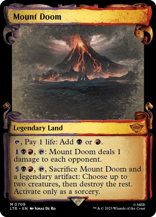 Mount Doom 709 (Universes Beyond: The Lord of the Rings: Tales of Middle-earth)  - Showcase Scroll | Good Games Modbury