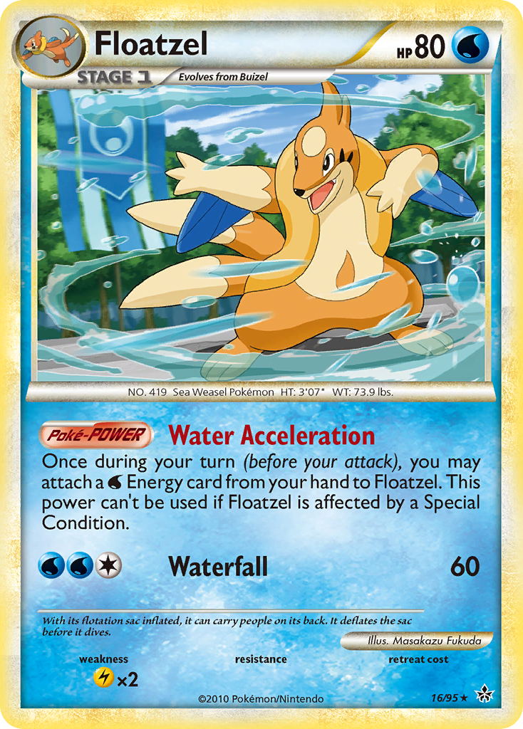 Floatzel (16/95) [HeartGold & SoulSilver: Unleashed] | Good Games Modbury