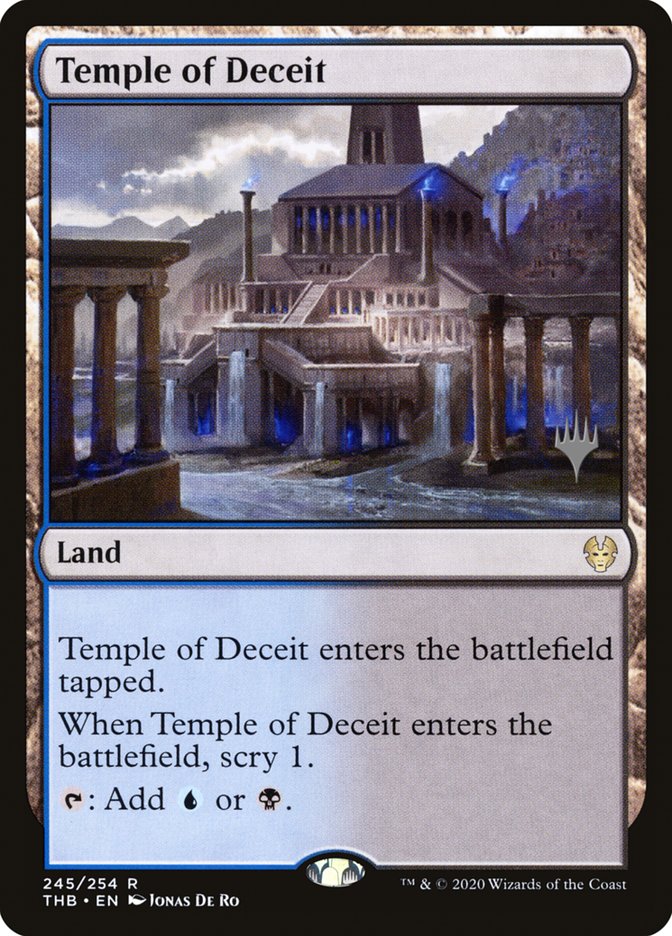 Temple of Deceit (Promo Pack) [Theros Beyond Death Promos] | Good Games Modbury