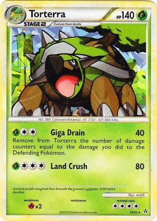Torterra (10/95) (Cracked Ice Holo) [HeartGold & SoulSilver: Unleashed] | Good Games Modbury