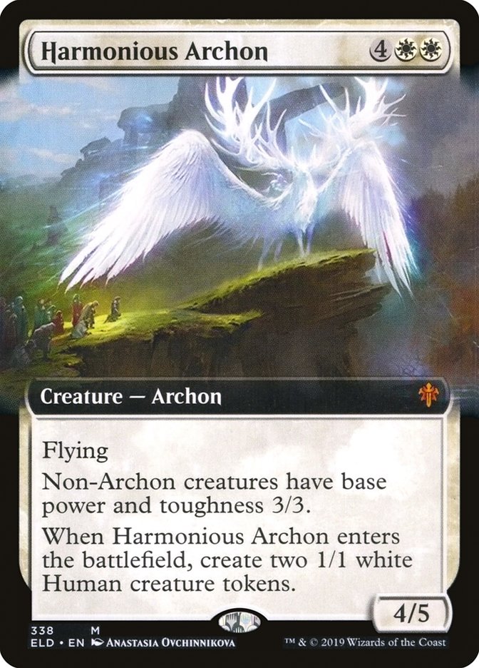 Harmonious Archon (Extended Art) [Throne of Eldraine] | Good Games Modbury