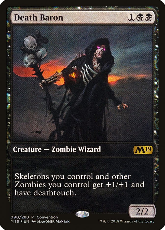 Death Baron (Convention) [Core Set 2019 Promos] | Good Games Modbury