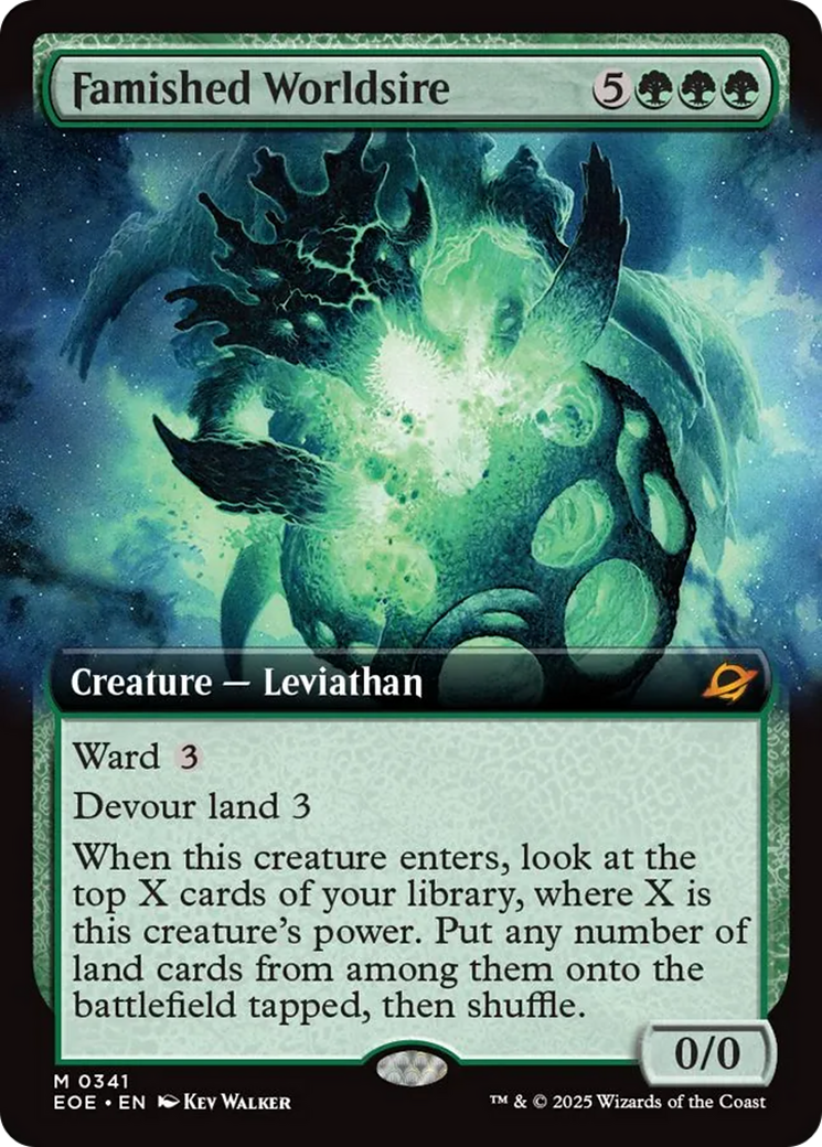 Famished Worldsire (Extended Art) [Edge of Eternities] | Good Games Modbury