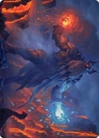 Aegar, the Freezing Flame Art Card [Kaldheim Art Series] | Good Games Modbury