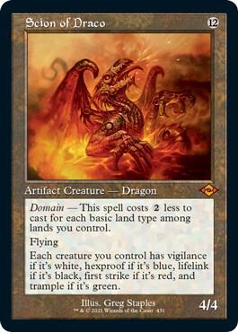 Scion of Draco Retro Frame Foil Etched 431 (Modern Horizons 2)  - Foil | Good Games Modbury