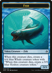 Fish // Kraken Double-Sided Token [Masters 25 Tokens] | Good Games Modbury