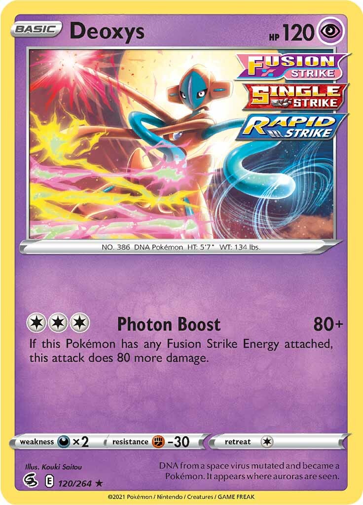Deoxys (120/264) [Sword & Shield: Fusion Strike] | Good Games Modbury