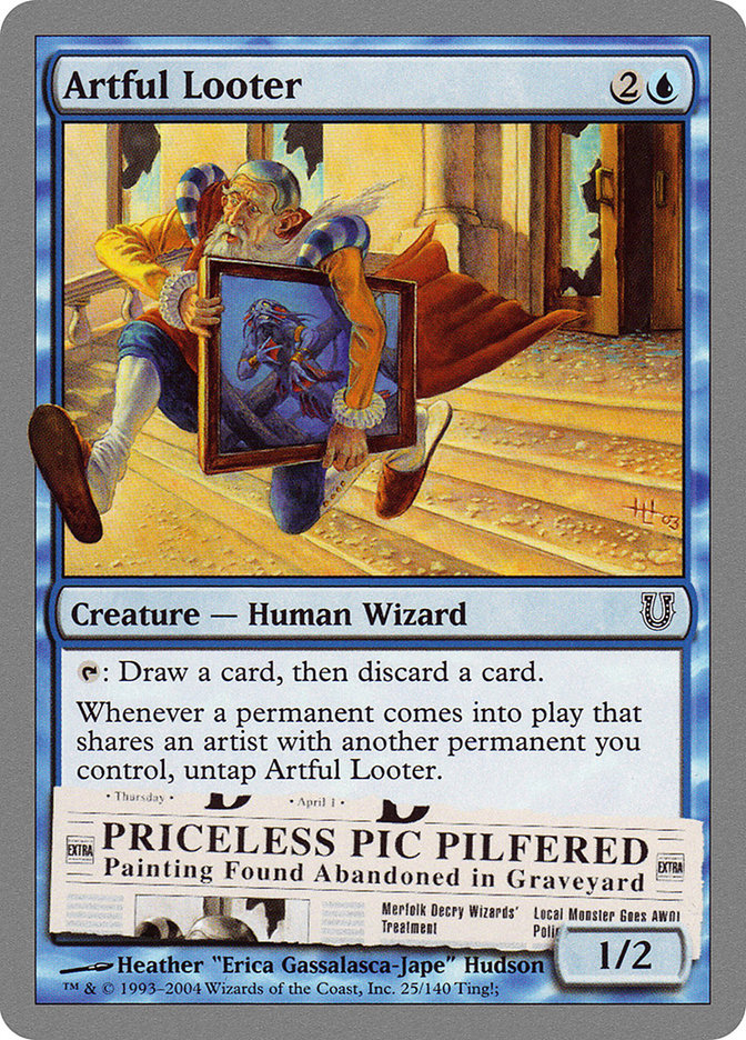 Artful Looter 25/140 (Unhinged)  - Foil | Good Games Modbury