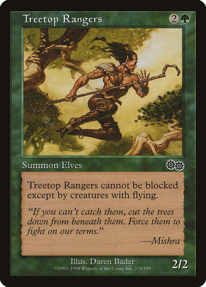 Treetop Rangers 279/350 (Urza's Saga)  | Good Games Modbury