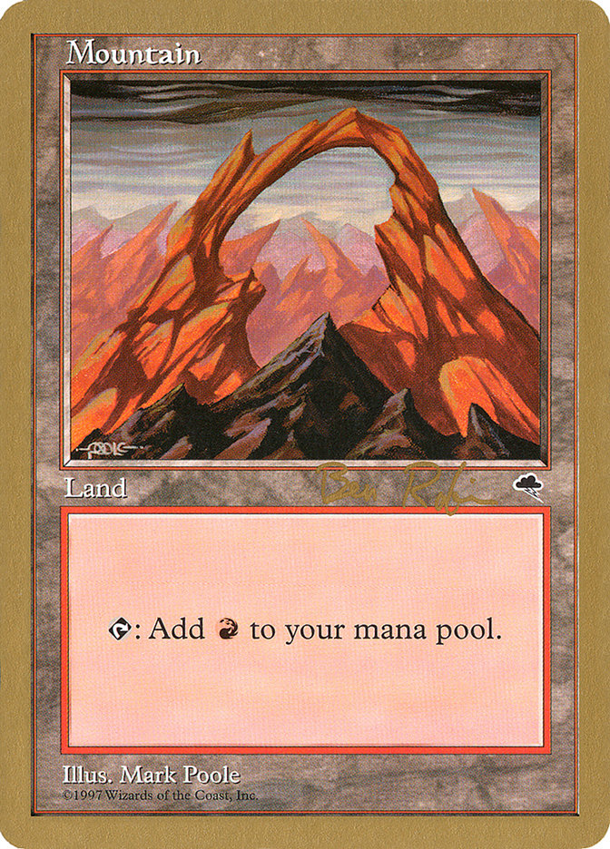 Mountain (br345) (Ben Rubin) [World Championship Decks 1998] | Good Games Modbury