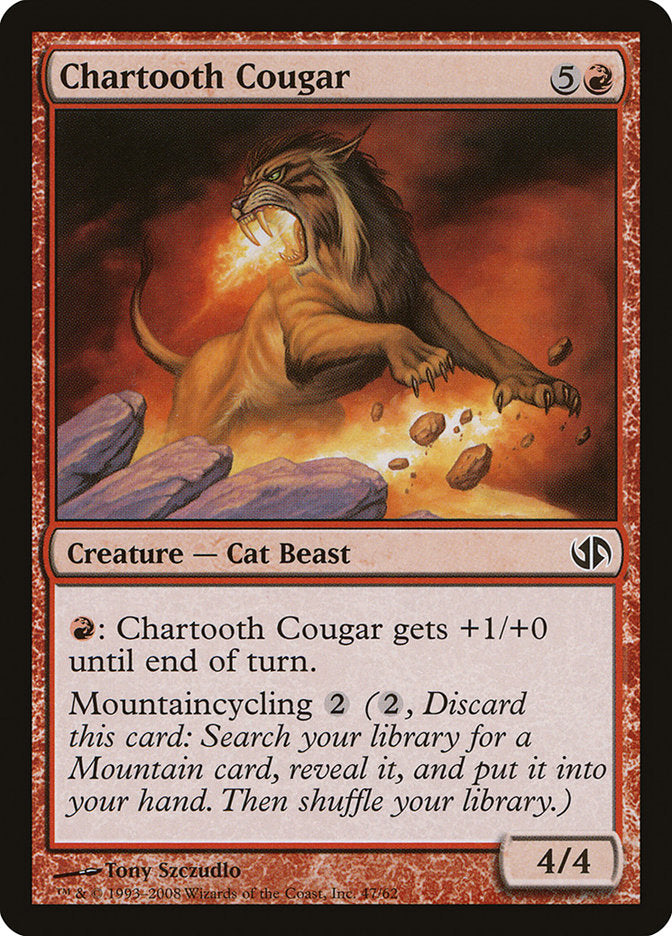 Chartooth Cougar [Duel Decks: Jace vs. Chandra] | Good Games Modbury